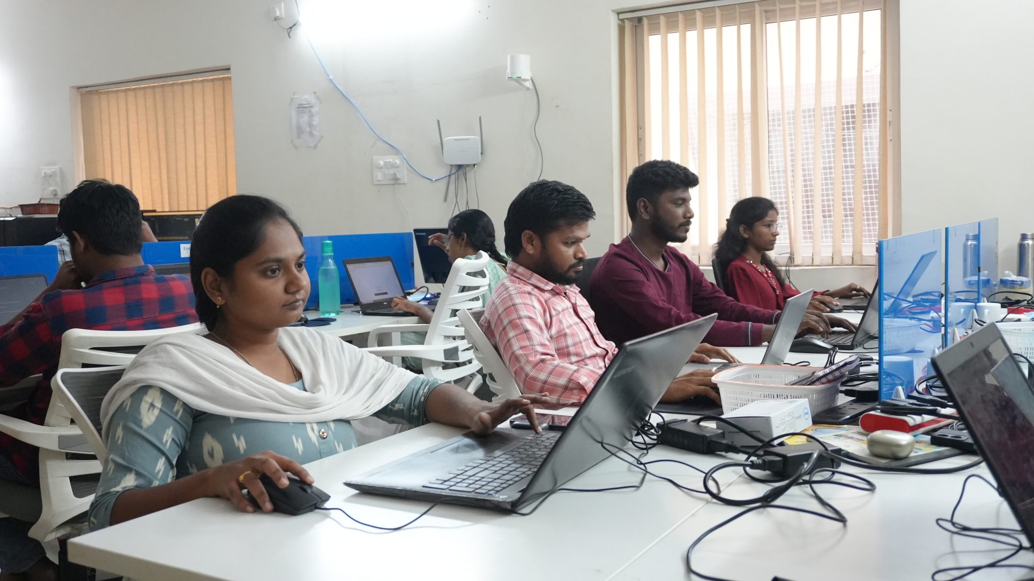 Emblix content and design team at office